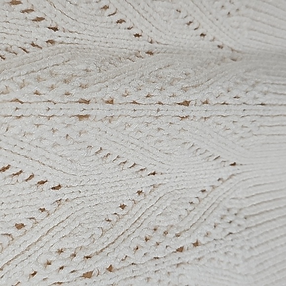 Express Loose Knit Crystal & Pearl Buttoned Cardigan - Picture 12 of 17